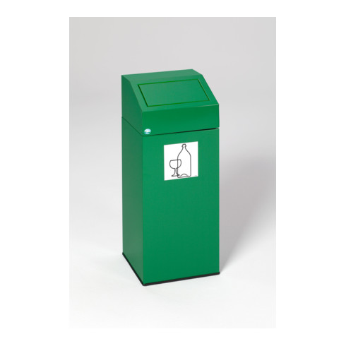 Poubelle pour matières recyclables 76l, vert Var