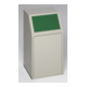 Poubelle pour matières recyclables WSG 39 clapet vert Var-1