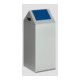 Poubelle pour matières recyclables WSG 55 S, argent avec trappe bleu Var-1
