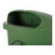 Poubelle STIER avec couvercle anti-pluie, 50 l, vert, lxPxH 432x334x745 mm