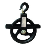 Poulie 190 mm, 200 kg pour câbles de 18 - 22 mm-3