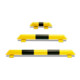 Poutre de protection pour vérin Moravia noir/jaune 76 x 3,0 mm Longueur 400 mm-1