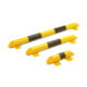 Poutre de protection pour vérin Moravia noir/jaune 76 x 3,0 mm Longueur 400 mm