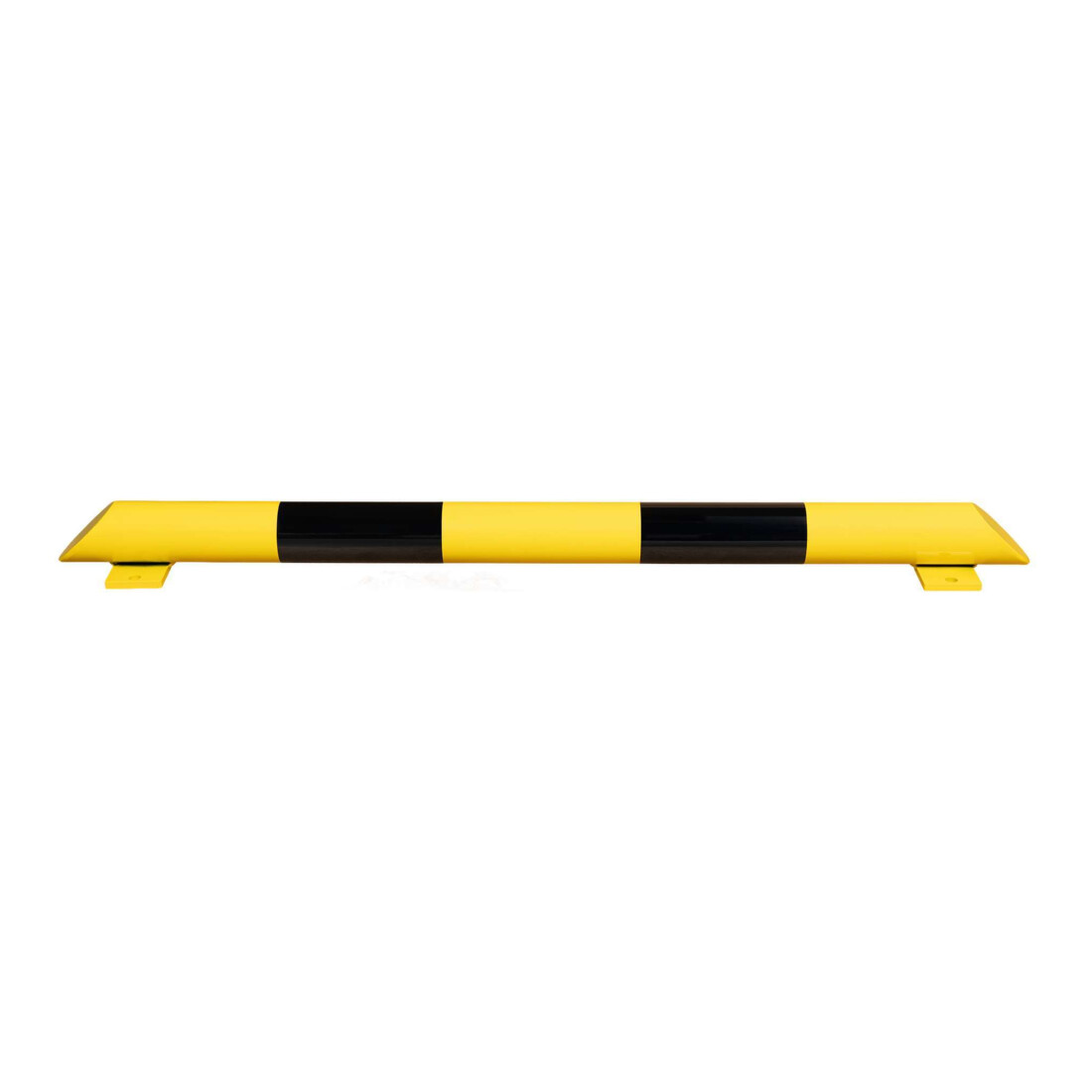Poutre de protection pour vérin Moravia noir/jaune tube rond 76 x 3,0 mm longueur 1200 mm