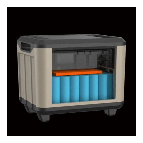 Power On Tools Powerstation Pro22 mit Feuerlöscheinheit - 2.000W/1.500 Wh