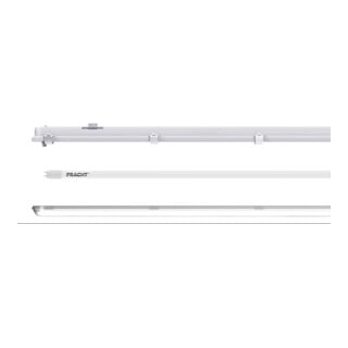 pracht LED-Feuchtraumleuchten-Set LUNARETROSET#5212204 1,2m inklusive Tube