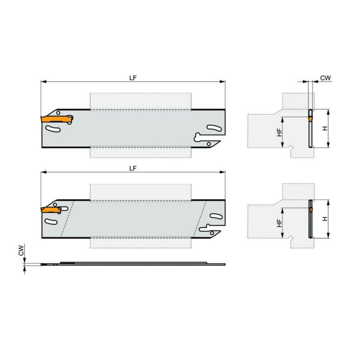 Pramet Adaptateur d’insertion et de détourage GL2-S26KB