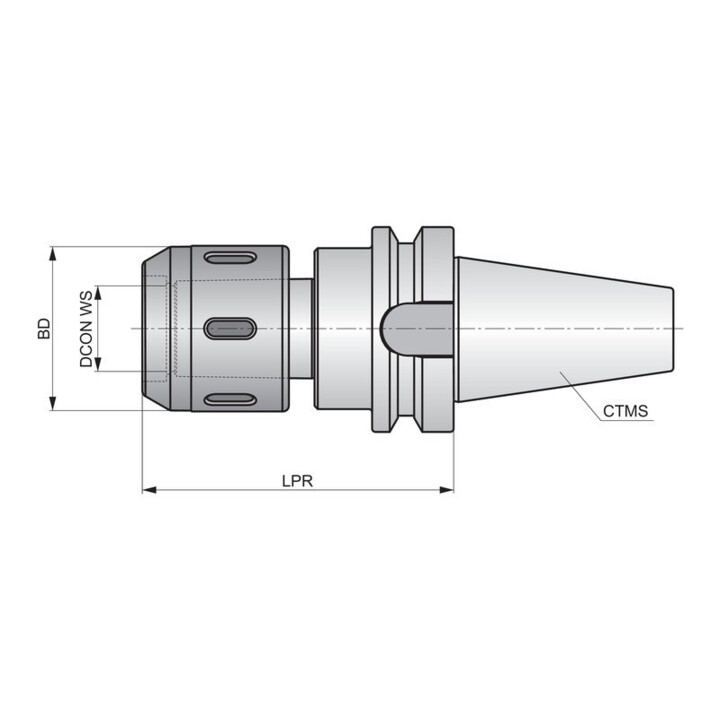 Pramet BT Spannzangenfutter HKS32 BT50 L.95mm Typ CC ADB
