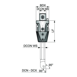Pramet Mikrobohrkopf Spindel Größe 42 16-34mm
