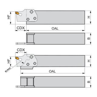 Pramet Modularer Klemmhalter MS-EN-2525 MS