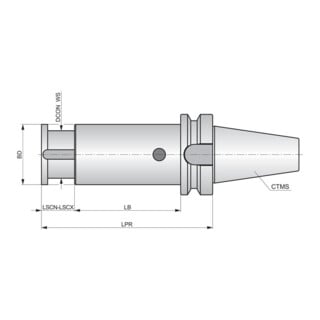 Pramet Scheibenfräser FMH4 27mm BT40 75mm BT Aufn.