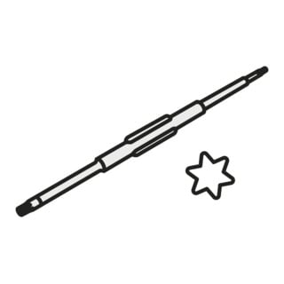 Pramet TX-Schlüssel D-T20 doppelseitig einseitiger Anschluss