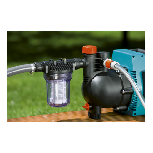Préfiltre de pompe GARDENA, débit d'eau jusqu'à 3.000 l/h