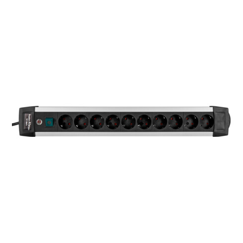 Premium-Alu-Line Steckdosenleiste 10-fach 3m H05VV-F 3G1,5