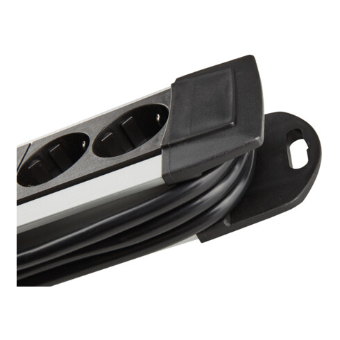 Premium Alu-Line stekkerdoos 10-voudig 3m H05VV-F 3G1.5