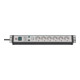 Premium-Line 30.000A Überspannungsschutz-Steckdosenleiste 6-fach schwarz/lichtgrau 3m H05VV-F 3G1,5 19" Format-1
