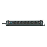 Premium-Line 8 prises noir 3 m H05VV-F 3G1,5