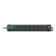 Premium-Line 8 prises noir 3 m H05VV-F 3G1,5