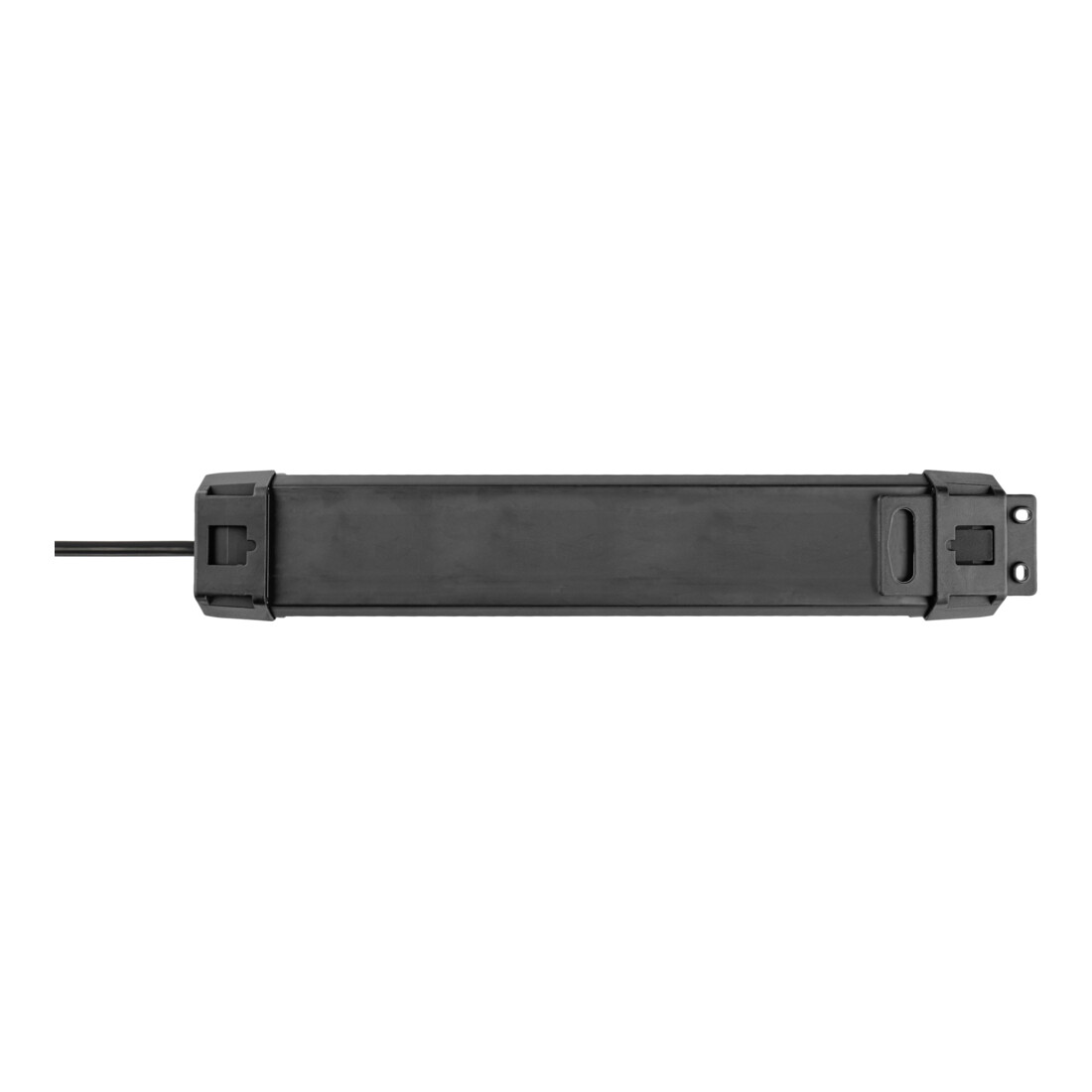 Premium-Line Multiprise 6 prises noire avec fonction de charge USB 3m H05VV-F 3G1,5