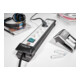 Premium-Line stekkerdoos 8-voudig zwart 3m H05VV-F 3G1.5