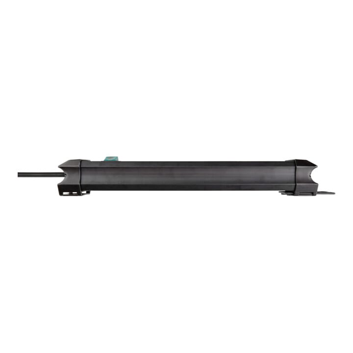 Premium-Line stekkerdoos met USB-laadfunctie 6-voudig zwart 3m H05VV-F 3G1.5