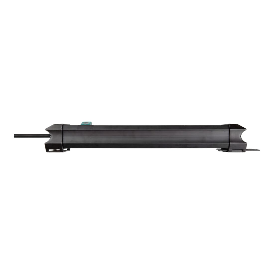 Premium-Line stekkerdoos met USB-laadfunctie 6-voudig zwart 3m H05VV-F 3G1.5
