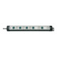 Premium-Line Technik Steckdosenleiste 5-fach schwarz/lichtgrau 3m H05VV-F 3G1,5 einzeln schaltbar spezielle Steckdosenanordnung für Netzgeräte-1