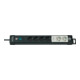 Premium-Line Technik Steckdosenleiste 6-fach schwarz 3m H05VV-F 3G1,5 2 permament, 4 schaltbar-1