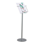 Présentoir de brochures H880xl235mm argent DIN A4-3