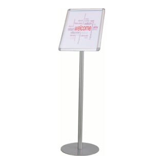 Présentoir de brochures H900xl252mm argent avec Klapprahmen DIN A4