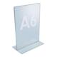 Présentoir de comptoir DIN A6 acrylique transparent autonome-1