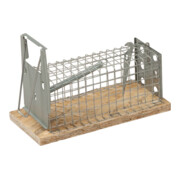 Présentoir de tapettes à souris cage rectangulaire 1 entrée 29 cm-1