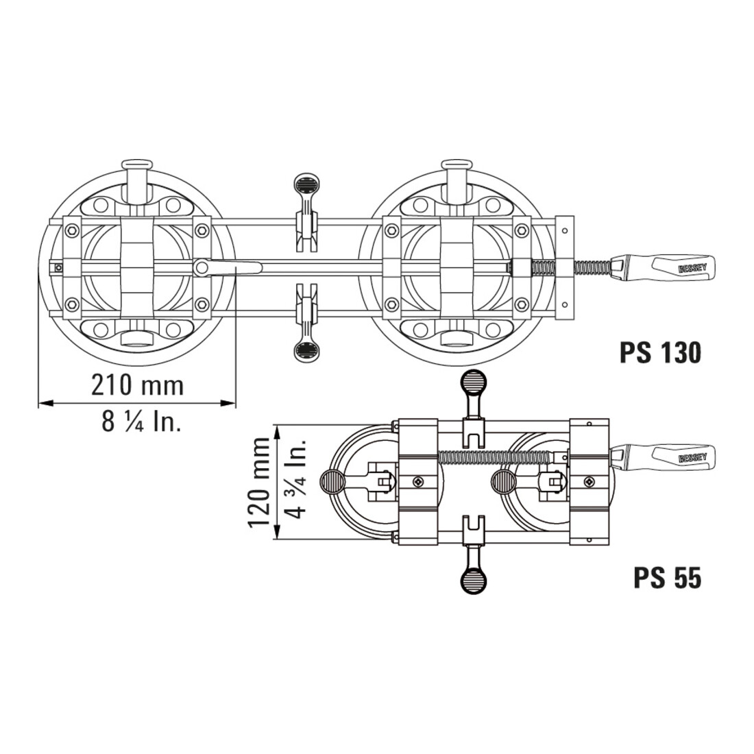 Presse à panneaux PS 130, grande et forte Bessey