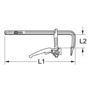 KS Tools Serre-joint à vis rapide tout acier-3