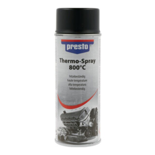 PRESTO Spray de peinture thermo-résistante Profi 800°C noir 400 ml
