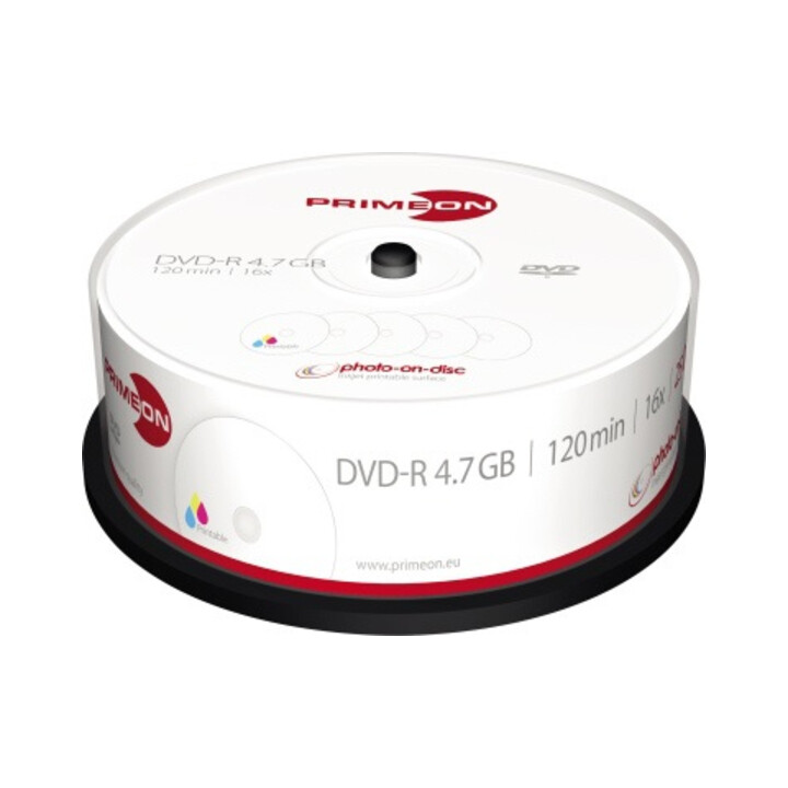 PRIMEON DVD-R 2761205 16x 4,7GB 120Min. Spindel 25 St./Pack.