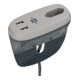 Prise de courant pour canapé Brennenstuhl estilo avec fonction de chargement USB (prise de courant pour meubles avec 1 prise Euro et 2 chargeurs USB, bandeau de prises avec rail de maintien) anthracite/gris-1