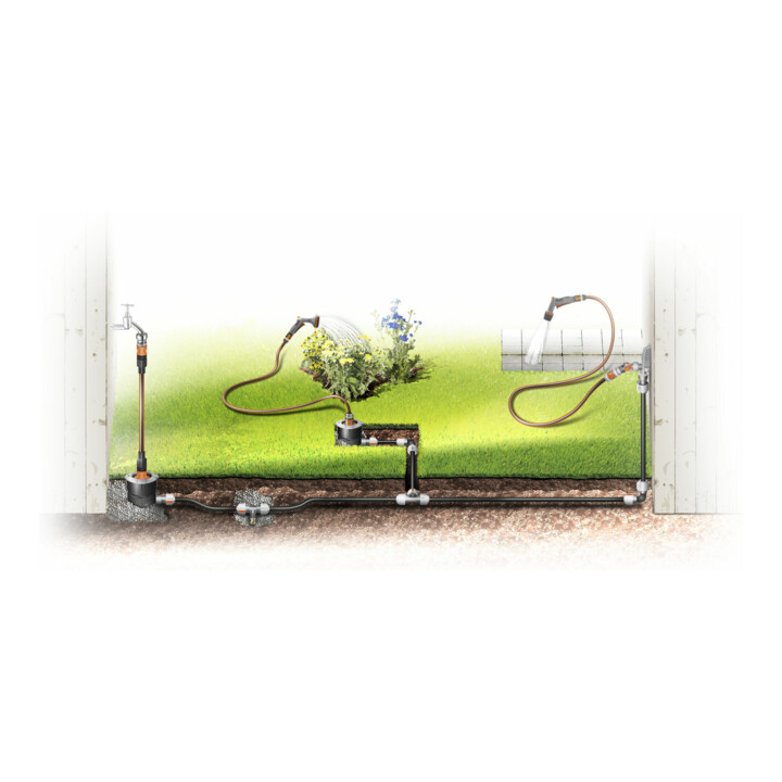 Prise d'eau pour système d'arrosage GARDENA