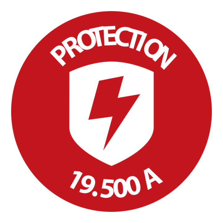 Prise multiple automatique Secure-Tec 19.500A 3m H05VV-F 3G1,5