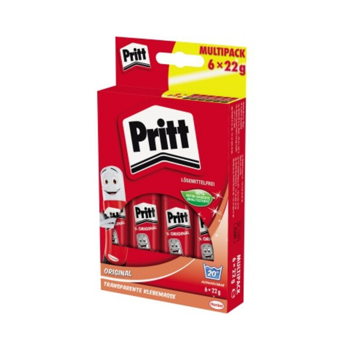 Pritt Klebestift PS6BF 22g Kunststoffhülse 6 St./Pack.