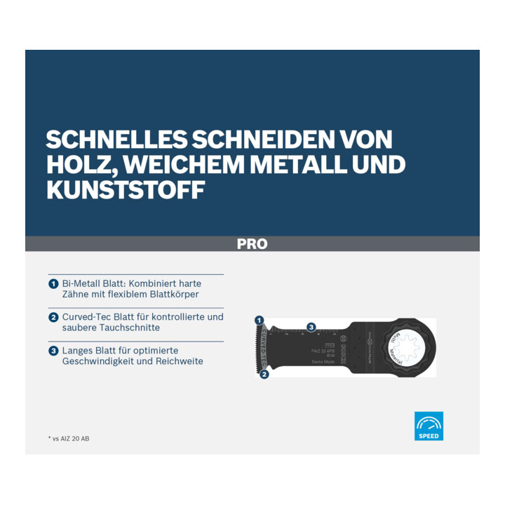 PRO PAIZ 32 APB Tauchsägeblatt 32 x 60 mm