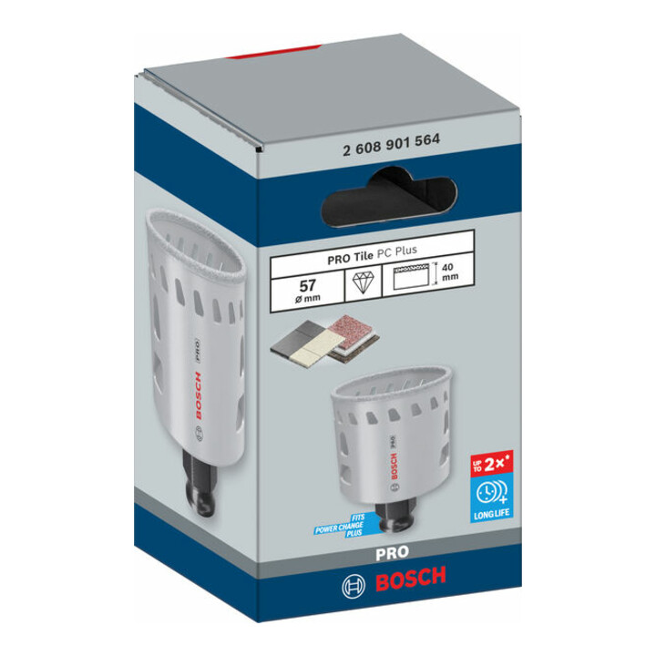 PRO Tile Lochsäge PC Plus 57mm HS