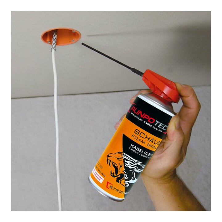 Produit coulissant p. câbles bombe de 400 ml Mousse