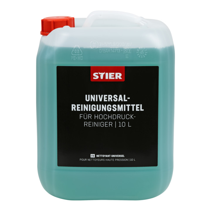 Produit de nettoyage universel STIER pour nettoyeurs haute pression, 10 litres