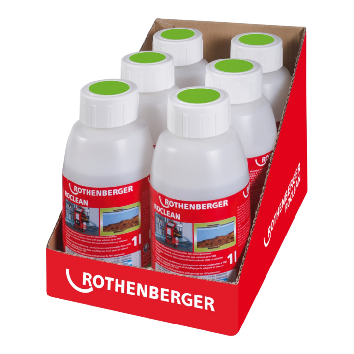 Produits de nettoyage ROPULS ROCLEAN p.syst. chauff. surfaces 1 l 6 Fl. / carton