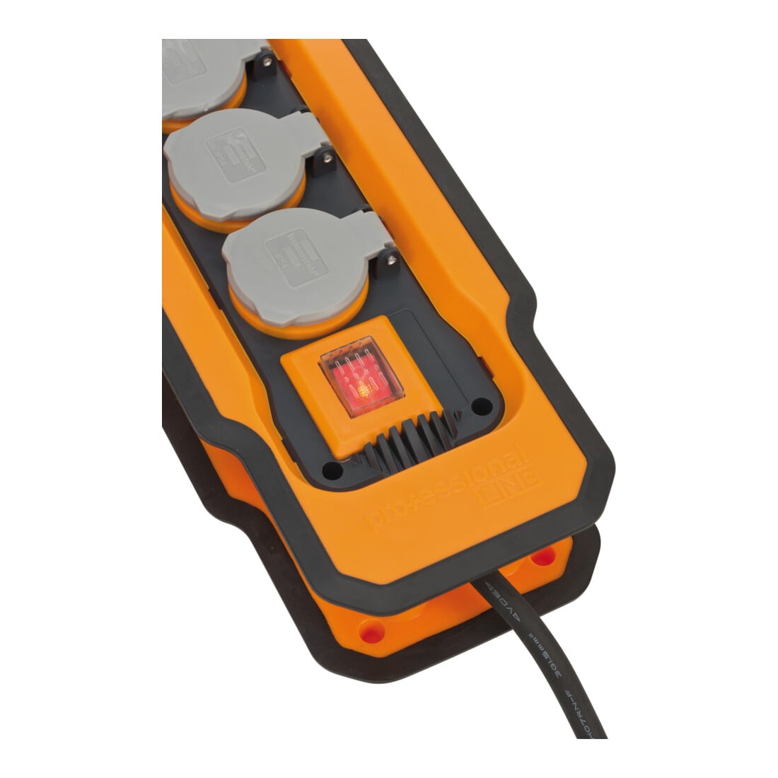 Brennenstuhl Blocco multipresa professionalLINE BA 8100 IP54, 8m, H07RN-F 3G1.5 con portacavi e punti di fissaggio per appendere o montare