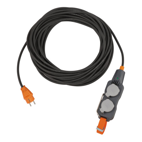 professionalLINE Powerblock met verlengkabel PB 1200 IP54 4-voudig 10m zwart H07RN-F 3G2,5