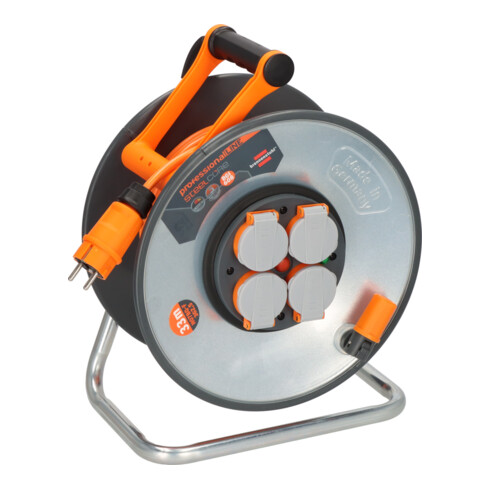 professionalLINE SteelCore kabelhaspel SC 3210 IP44 33m H07BQ-F 3G2.5