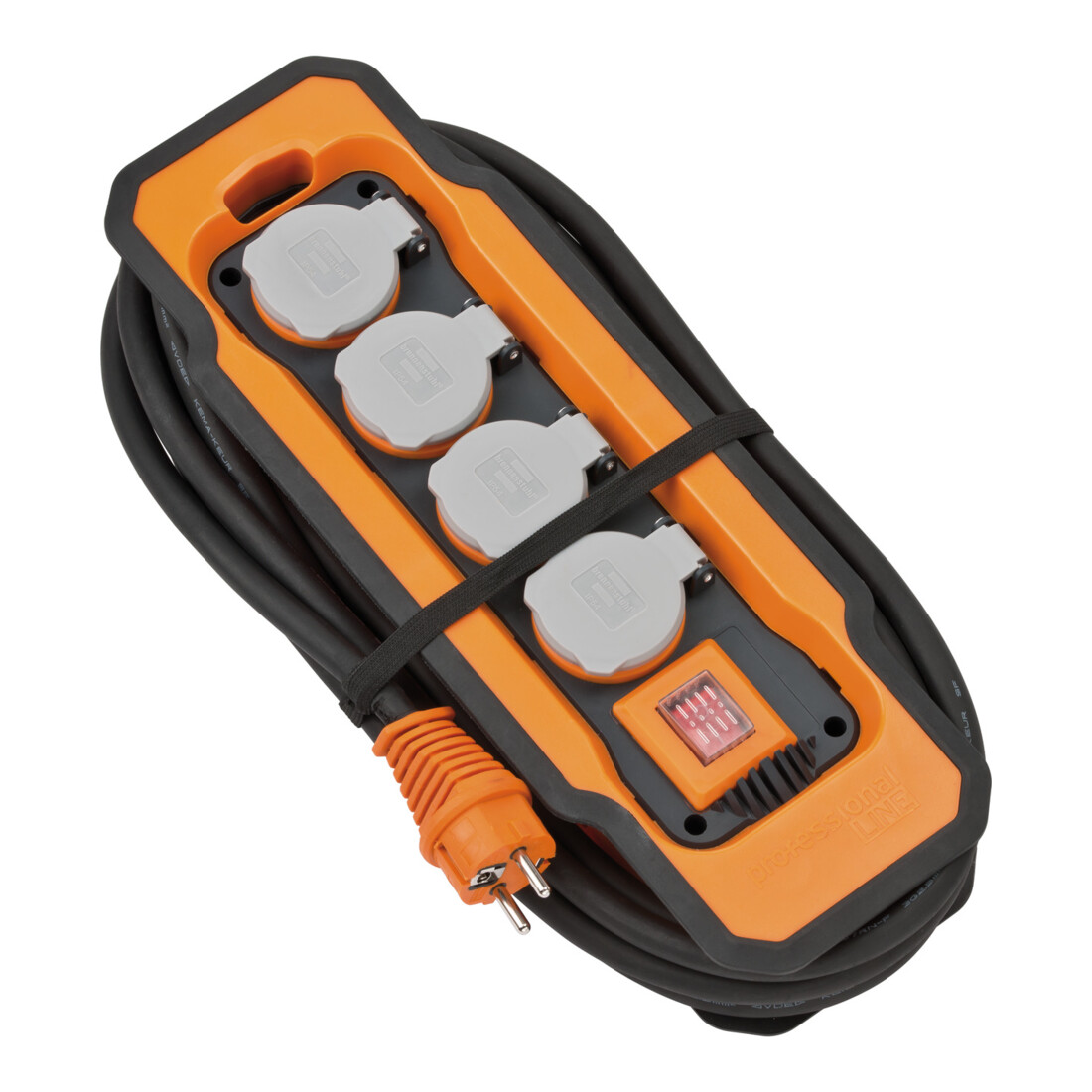 professionalLINE stekkerdoos BA 5200 IP54 5m H07RN-F 3G2,5 met kabelhouder, met bevestigingspunten voor ophanging of bevestiging