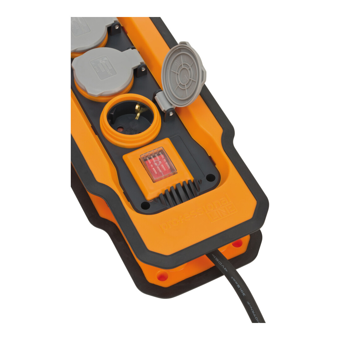 professionalLINE stekkerdoos BA 5200 IP54 5m H07RN-F 3G2,5 met kabelhouder, met bevestigingspunten voor ophanging of bevestiging